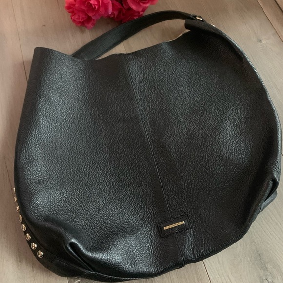 NWOT Rebecca Minkoff Leather Studded Shoulder Bag - Picture 3 of 11